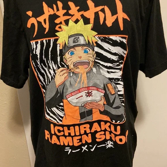 Anime Ramen Shop T-shirt large Black short sleeve - Picture 2 of 7